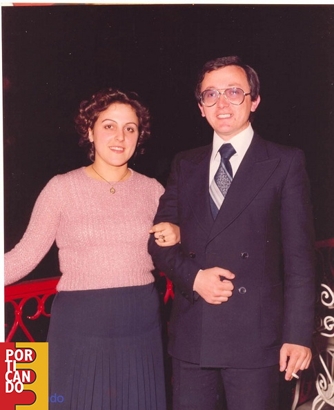1975 circa Antonio Mangini Patrizia Trofa  fidanzatini
