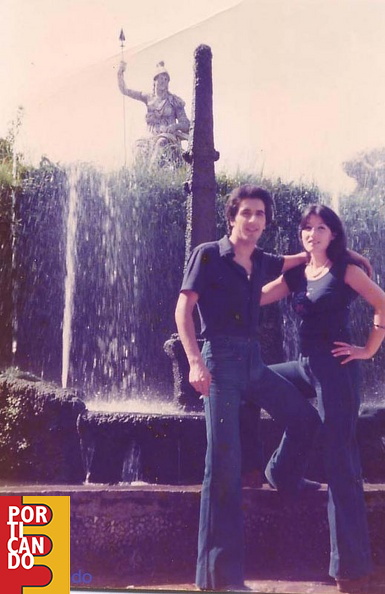 1976 Maria Senatore e Delio Trezza a Villa D'Este