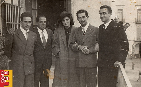 1947 matrimonio Alfredo Gravagnuolo e Rosa Salsano alla destra di Rosa Antonio Pellegrino