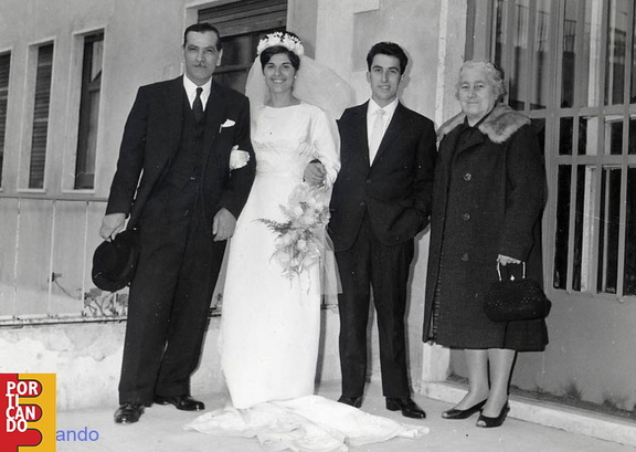 1966 Palmira Faiella e Giulio Masullo con Arturo Di Gilio e moglie