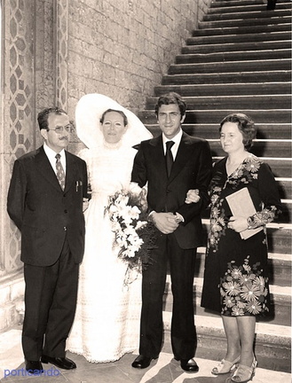 1973 Linda Langiano e Matteo Russo con i genitori di Matteo