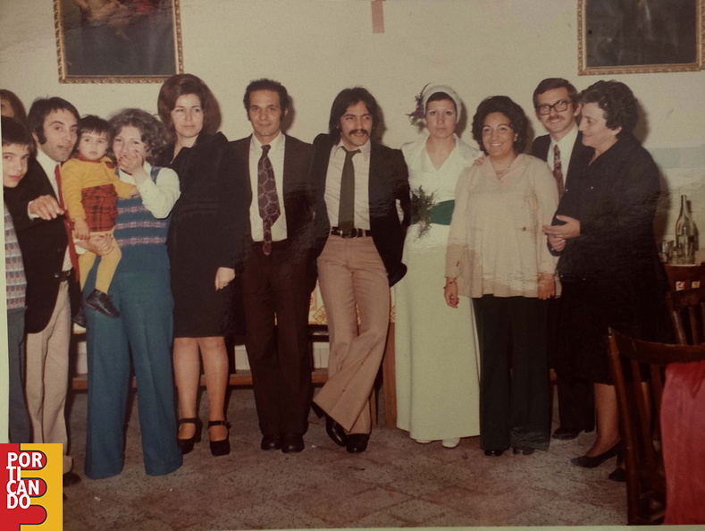 1975 circa matrimonio Carlo Senatore e Luisa Gallucci