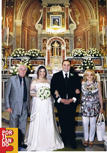 2011 matrimonio Mariagiulia Muscariello con nonno Giovanni e zio Giovanni