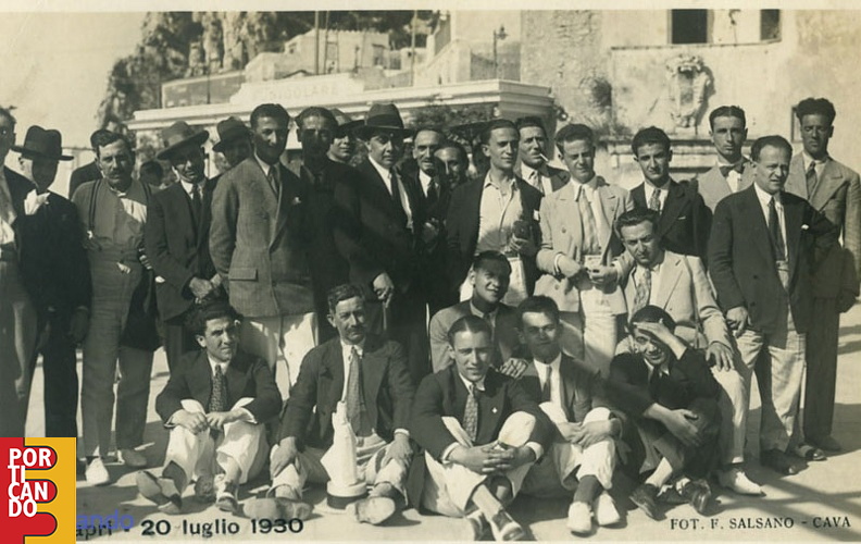 1930 circa Felice Landi Catello Macolo ed amici in gita a capri