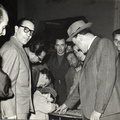 1955 circa Luca Alfieri Enzo Giannattasio Vittorio e Nicola Casillo ( il bambino ) Mario Siani Foce