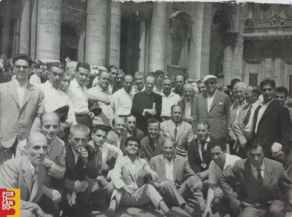 1961 gita a roma con don Felice ( Filino) Bisogno e Raffaele Falcone