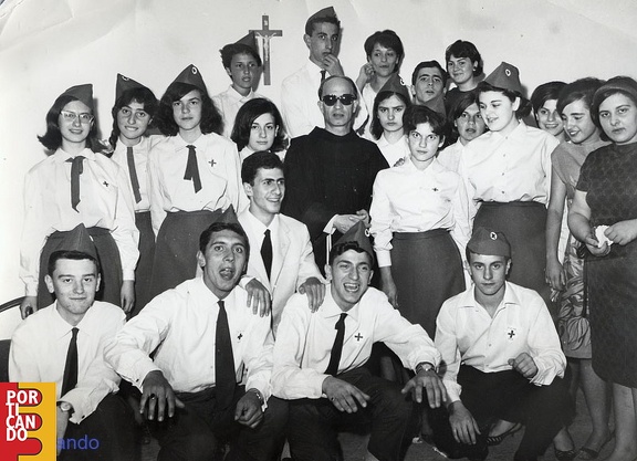 1965 gruppo volonatari CRI Turco Di Florio Russo Lupi Panzella  Adriano Greco Avallone  padre Serafino