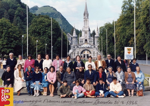 1985 pellegrini a Lourdes