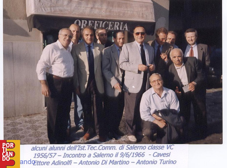 1996 allunni dell Ist Tec Comm di Salerno V C 1956 1957 Cavesi Ettore Adinolfi Antonio Di Martino Antonio Turino