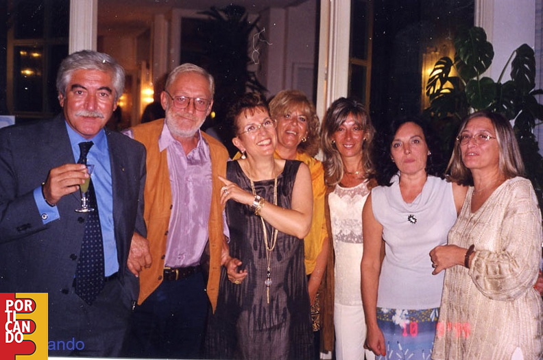 1999 compleanno di AngelaMaria Pellegrino - Paolo angelini (il capitano) Annamaria Farano Bozzetto etc