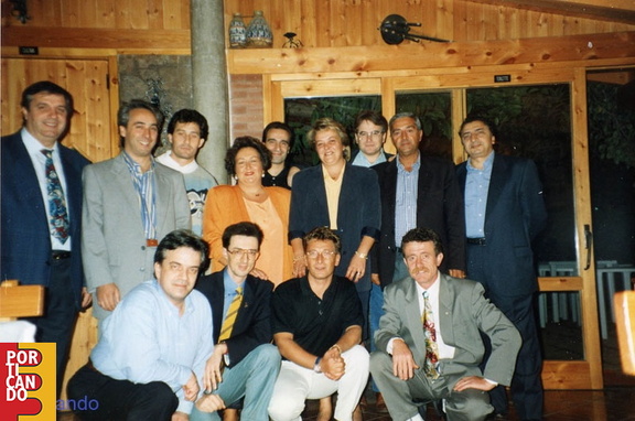 1999 circa Cena amici ufficio Tributi Parascandolo Vatore Ferrara Davide Di  Florio Lanaro Abatemarco Di Maso