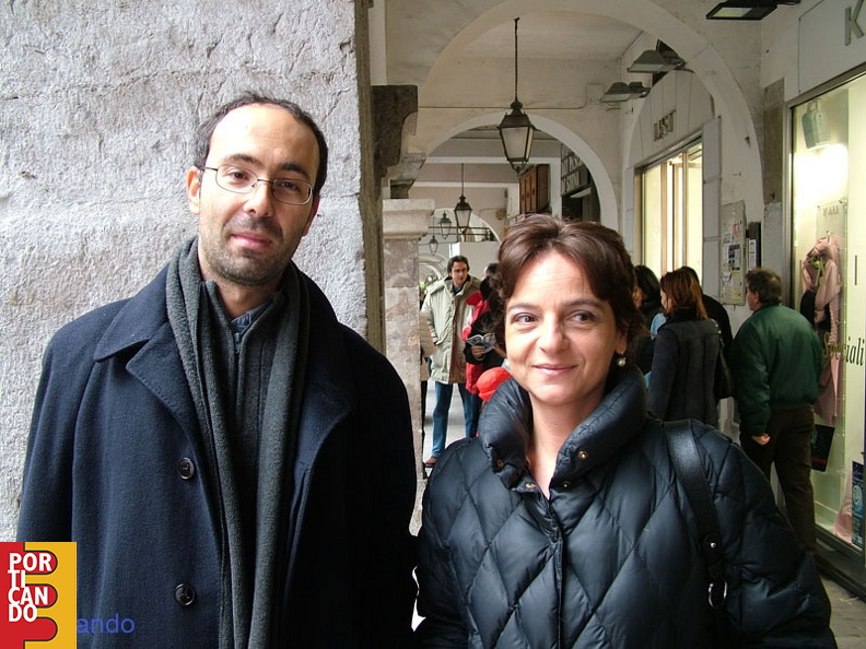 Bruno Di Marino con la sorella Mariafausta (roma)