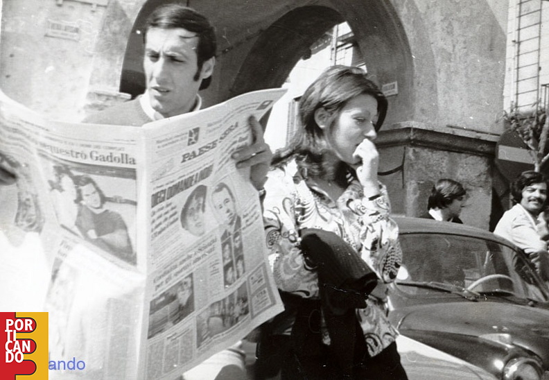 Franco Carrozza in una foto del 1963 con Silvana Pisapia