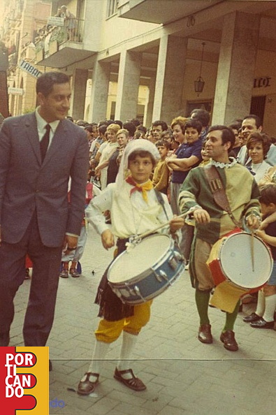 Patrizio Pagano con Eligio Saturnino fine anni 60