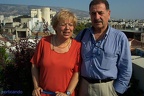 Riccardo Rescigno ( Roma ) con la moglie Giulia ad Atene