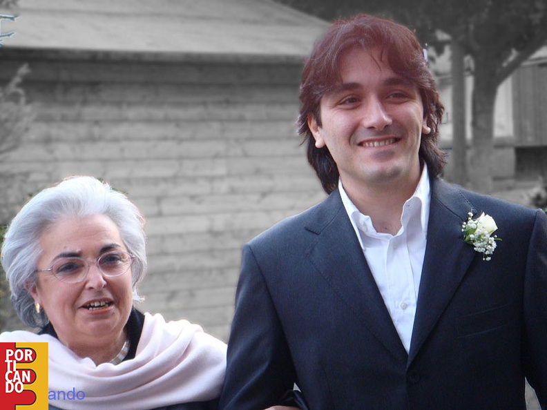 2007 12 22 Matrimonio Simona e Francesco -- Francesco e la mamma 2