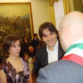 2007 12 22 Matrimonio Simona e Francesco -- gli sposi con Iacobucci