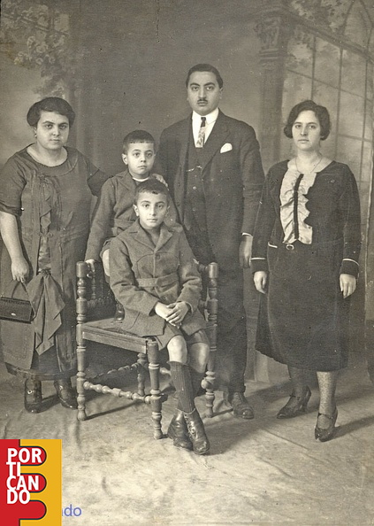 1920 circa famiglia di Alfredo Prisco con i figli Mario e Arturo