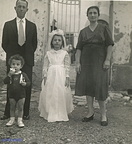 1950 prima comunione Lucia Panzella con i genitori Vittorio ed Onesta Coronato