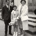 1959 prima comunione di Alfredo Ciccullo con il padre Ernesto e la Madre Ester  Di Maso