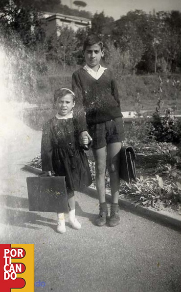1961 circa Alfredo Ciccullo con la sorella