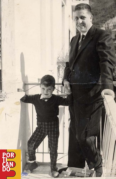 1961 circa Federico De Filippis con il figlio Pierfederico