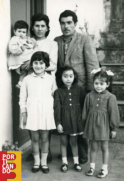 1962 Pietro D'Arco la moglie Elena Barone von figli ( Antonella ) e altri