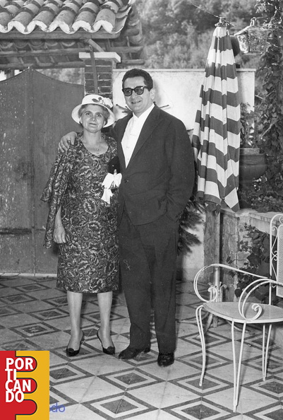 1962 Mimmo Passaro e la mamma Francesca D'Apuzzo.