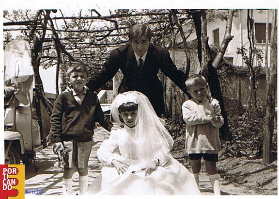 1967 comunione Giovanna col Papa Giovanni Muscariello i Fratelli Armando e Salvatore