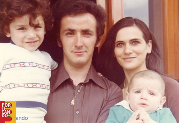 1974 circa Felice Milito e Angela de Rosa con i figli