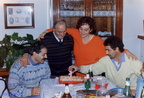 1990 circa Gaetano Spatuzzi ed i tre figli