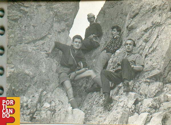 1964 Piero Barone con amici a Montefinestra
