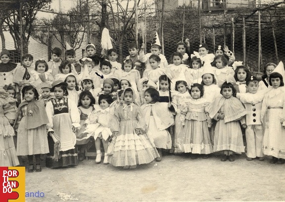 1950 asilo infantile il giorno di carnevale Rosa Prisco