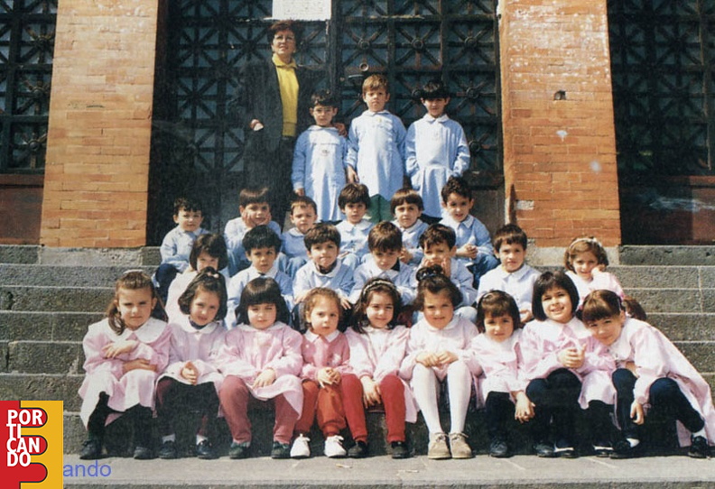 1992 1993 scuola materna corso mazzini sezione E maestra Gabriella Ferrara