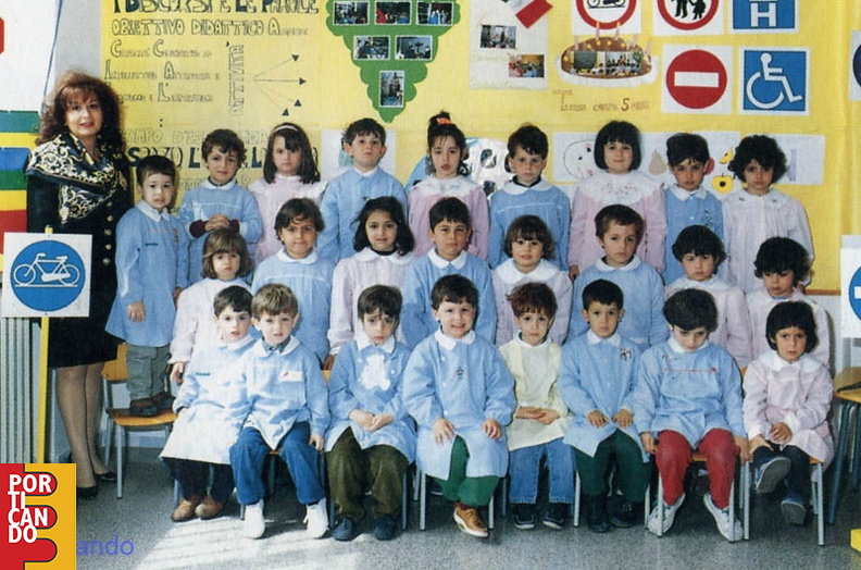 1992 1993 scuola materna via filangieri sezione B maestra Vincenza Maiorino