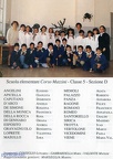 Mazzini 1992-1993 classe V sezione D maestre Consiglio Gambardella Valiante nomi