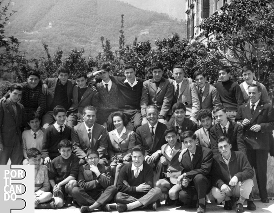 CARDUCCI 1960 circa III classe con i prom Maiorino e Di Liego e la preside ( foto di Ferdinando Santoro)