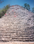 1991 Piero barone sulla piramide Maya ( messico )