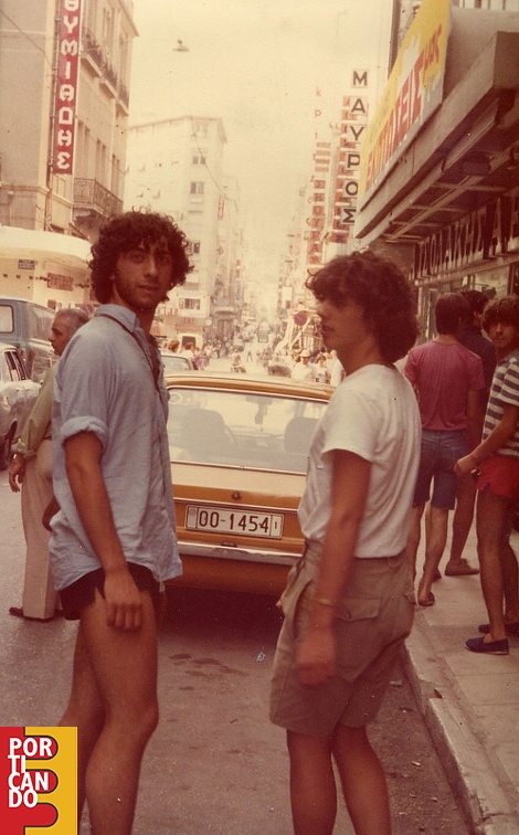 1987 circa Pasquale Lupi Milite e Gianfranco Sica ad Atene