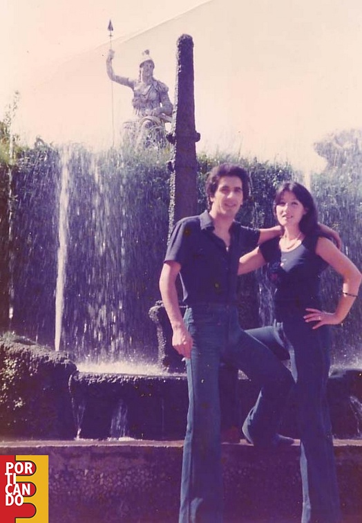 1976 delio e Maria Trezza a Villa d'este