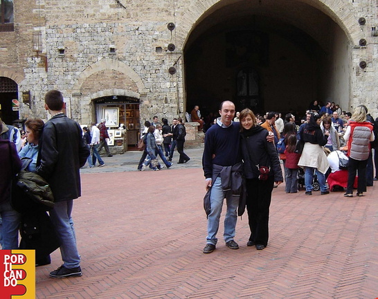 2005 pasqua San Gimignano Enzo Carpentieri e Veronica