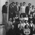 FOTO NUM -  014  -  1948 circa Liceo classico di Cava sez. presso Badia di Cava particolare 2
