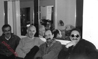 1990 circa Roberto Palazzo barbiere fra i suoi clienti a  San Francesco