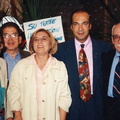 1998 mostra del libro all' ex Circolo Sociale Mimmo con la moglie Lina  Fiorillo Geppino D'andria e il padre Elio Lamberti
