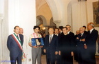 1994 il Presidente Oscar Scalfaro riceve da Felice Abate il premio Bandiera D'Argento a sx Raffaele Fiorillo