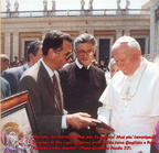 1996 vicino a Giovanni Paolo II con Santa.Maria dell'Olmo