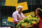 2005 Raffaella con Bertinotti alla Festa di Liberazione 2